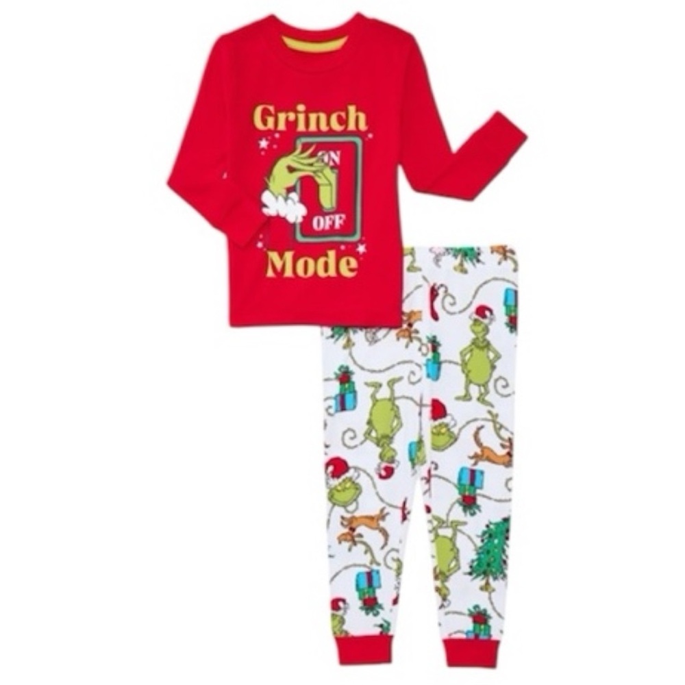 Toddler 5T Unisex The Grinch Pajama Set